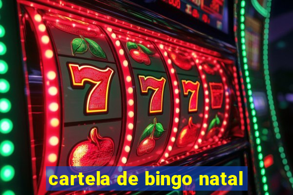 cartela de bingo natal